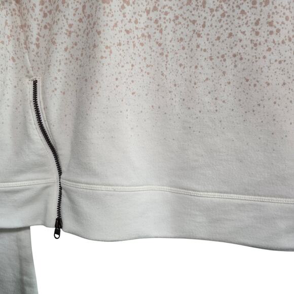 CALIA by Carrie Underwood Effortless Zip Peach White Sweatshirt Size Small - Picture 3 of 8